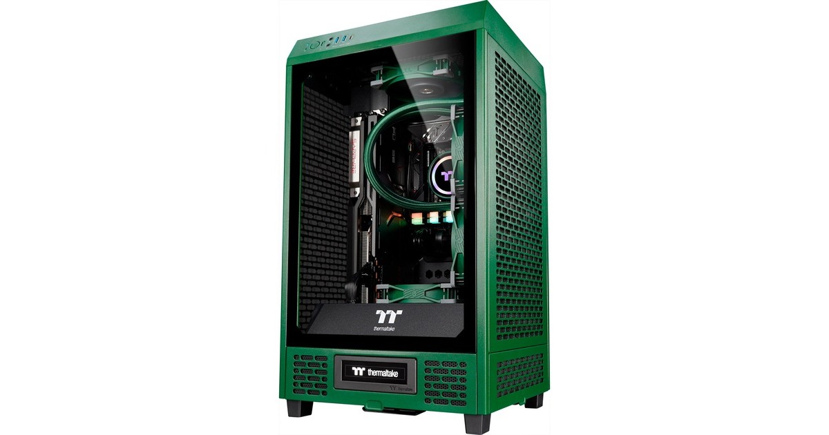 Thermaltake Toughline T200A Racing Green, Gaming-PC(grün/transparent, Windows 11 Home 64-Bit)