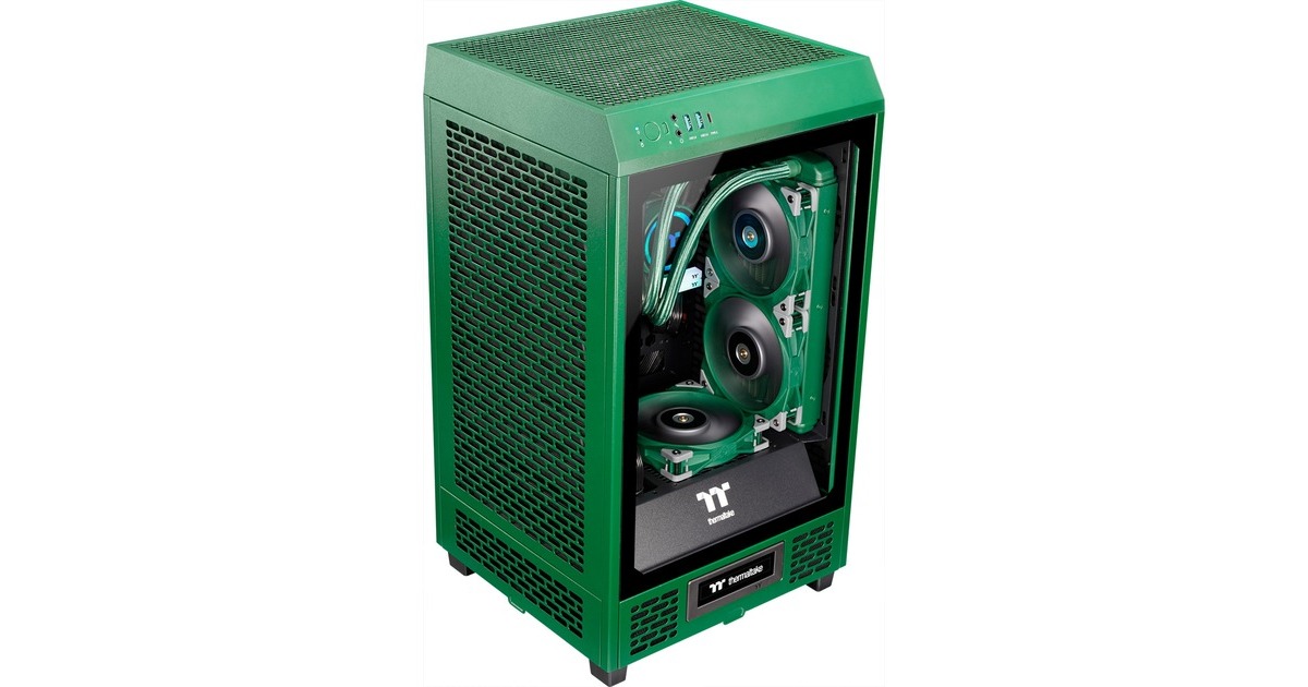 Thermaltake Toughline T200A Racing Green, Gaming-PC(grün/transparent, Windows 11 Home 64-Bit)