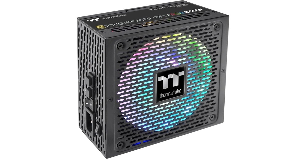 Thermaltake Toughpower GF1 ARGB 850W, PC-Netzteil(schwarz, 6x PCIe, Kabel-Management, 850 Watt)