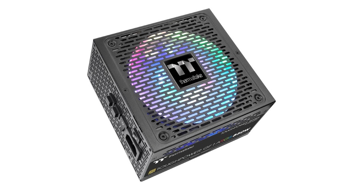 Thermaltake Toughpower GF1 ARGB 850W, PC-Netzteil(schwarz, 6x PCIe, Kabel-Management, 850 Watt, Outlet)
