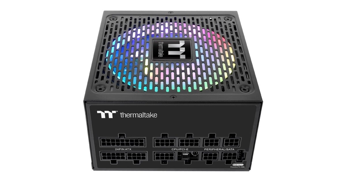 Thermaltake Toughpower GF1 ARGB 850W, PC-Netzteil(schwarz, 6x PCIe, Kabel-Management, 850 Watt)
