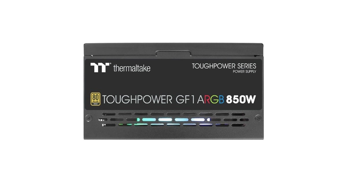 Thermaltake Toughpower GF1 ARGB 850W, PC-Netzteil(schwarz, 6x PCIe, Kabel-Management, 850 Watt)