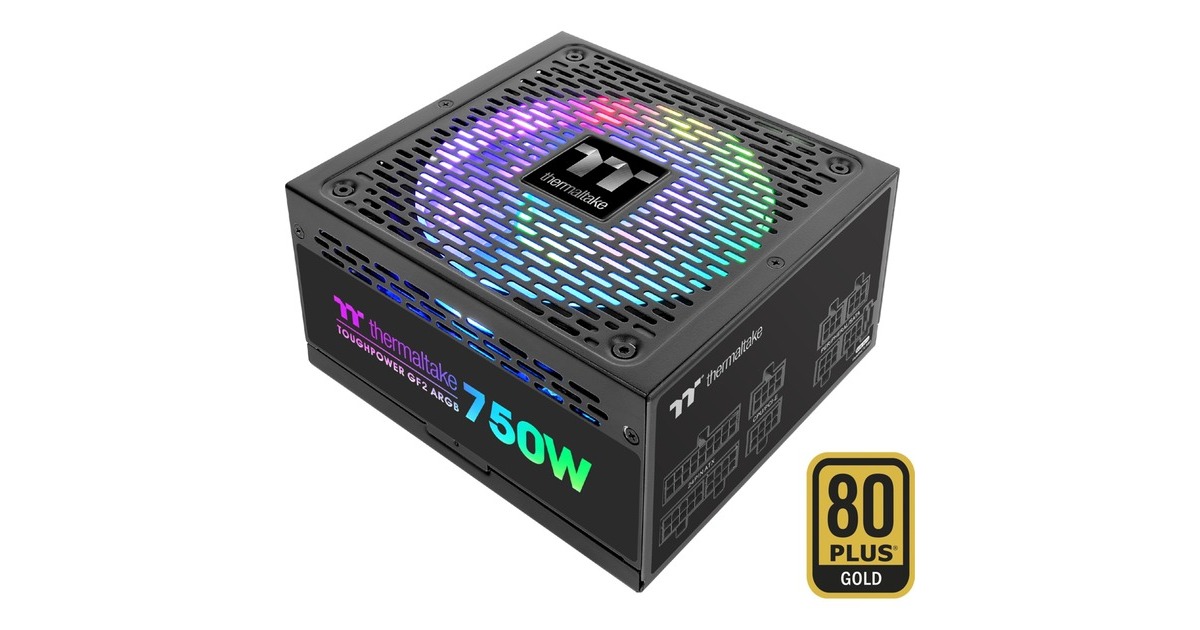 Thermaltake Toughpower GF2 ARGB 750W, PC-Netzteil(schwarz, 4x PCIe, Kabel-Management, 750 Watt)