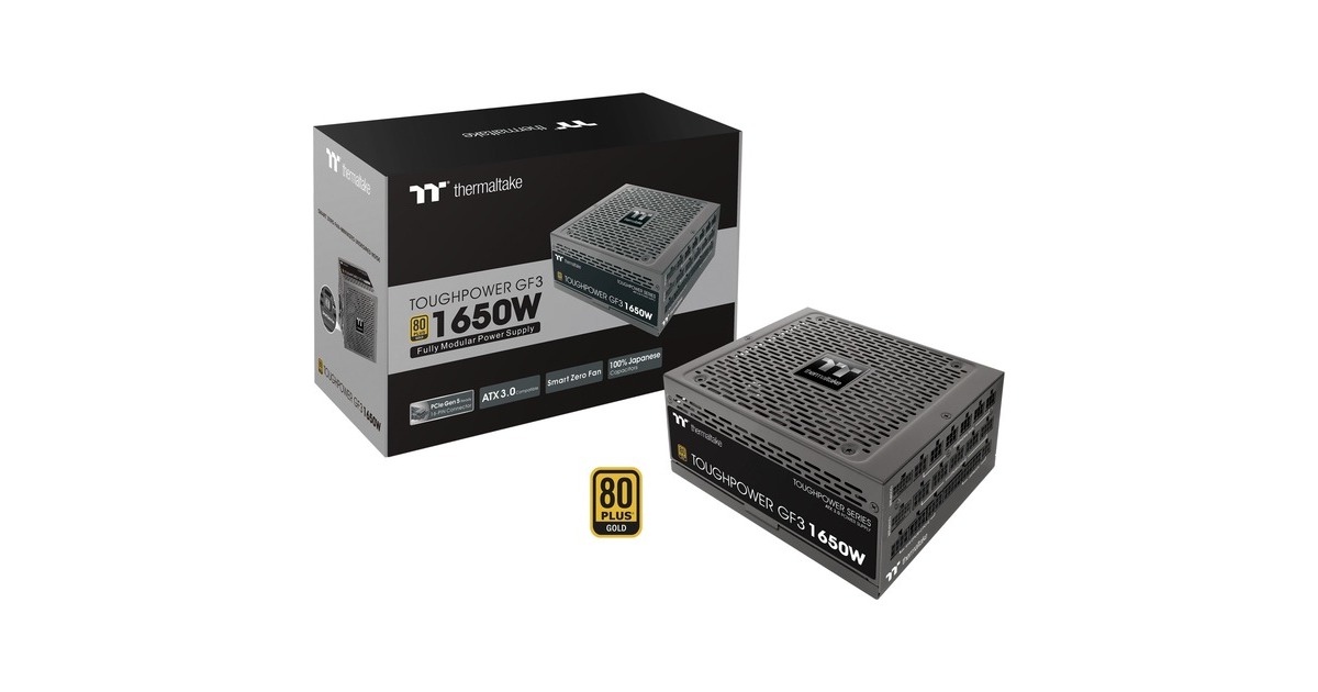 Thermaltake Toughpower GF3 1650W, PC-Netzteil(schwarz, 11x PCIe, Kabel-Management, 1650 Watt)
