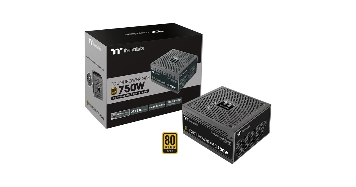 Thermaltake Toughpower GF3 750W, PC-Netzteil(schwarz, 5x PCIe, Kabel-Management, 750 Watt)