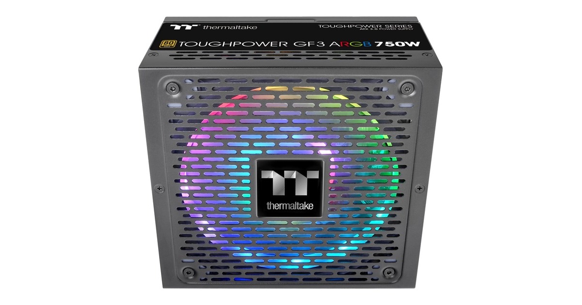 Thermaltake Toughpower GF3 ARGB 750W Gold, PC-Netzteil(schwarz, 5x PCIe, Kabel-Management, 750 Watt)