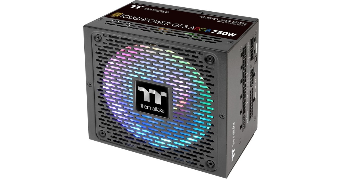 Thermaltake Toughpower GF3 ARGB 750W Gold, PC-Netzteil(schwarz, 5x PCIe, Kabel-Management, 750 Watt)