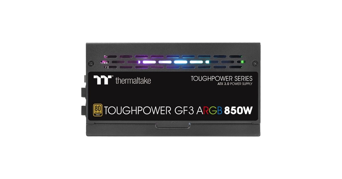 Thermaltake Toughpower GF3 ARGB 850W Gold, PC-Netzteil(schwarz, 5x PCIe, Kabel-Management, 850 Watt)