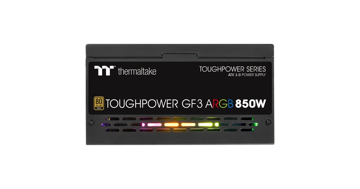 Thermaltake Toughpower GF3 ARGB 850W Gold, PC-Netzteil(schwarz, 5x PCIe, Kabel-Management, 850 Watt)