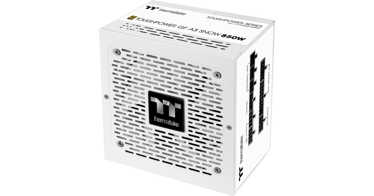 Thermaltake Toughpower GF A3 Snow 850W, PC-Netzteil(weiß, 1x 12VHPWR, 5x PCIe, Kabel-Management, 850 Watt)