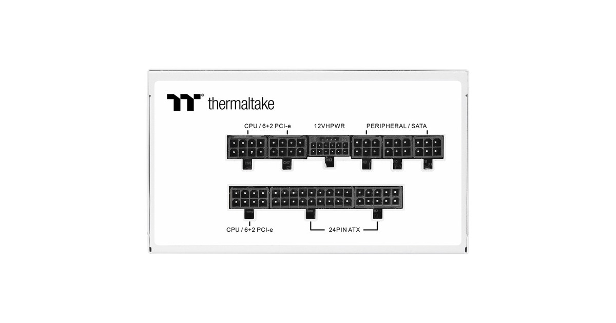 Thermaltake Toughpower GF A3 Snow 850W, PC-Netzteil(weiß, 1x 12VHPWR, 5x PCIe, Kabel-Management, 850 Watt)