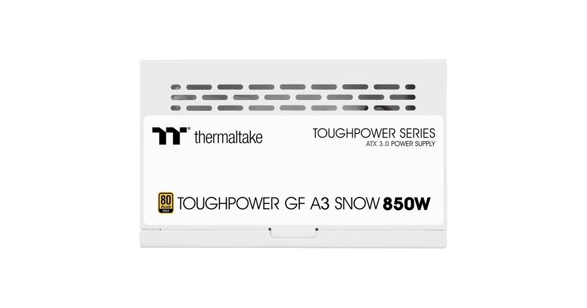 Thermaltake Toughpower GF A3 Snow 850W, PC-Netzteil(weiß, 1x 12VHPWR, 5x PCIe, Kabel-Management, 850 Watt)