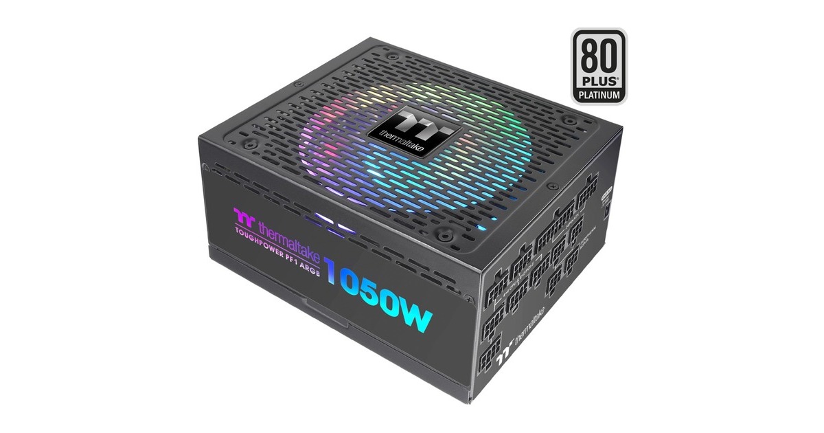 Thermaltake Toughpower PF1 ARGB 1050W, PC-Netzteil(schwarz, 8x PCIe, Kabel-Management, 1050 Watt)