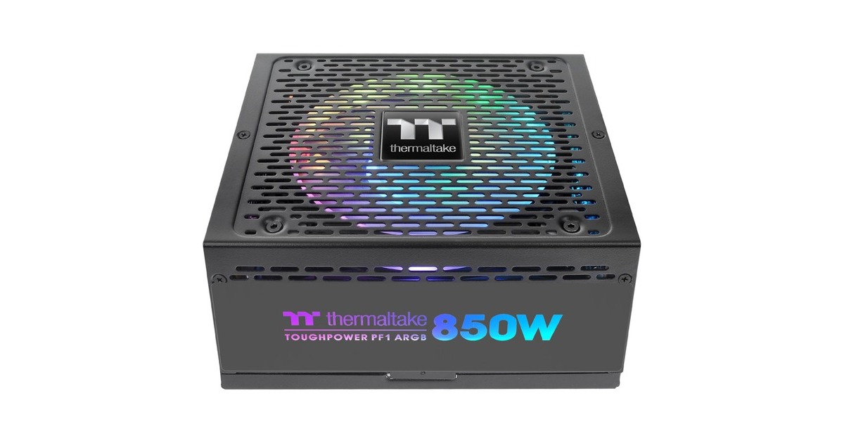 Thermaltake Toughpower PF1 ARGB 850W, PC-Netzteil(schwarz, 6x PCIe, Kabel-Management, 850 Watt)