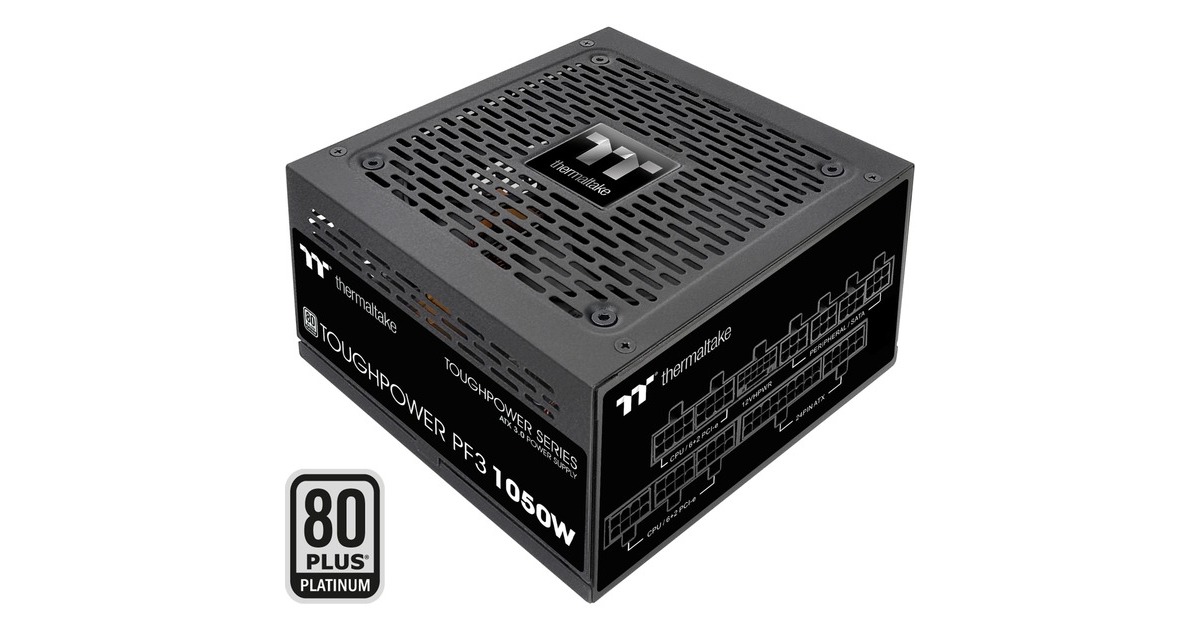 Thermaltake Toughpower PF3 1050W, PC-Netzteil(schwarz, 6x PCIe, Kabel-Management, 1050 Watt)