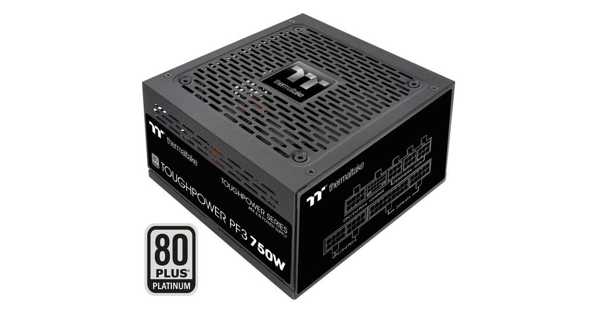 Thermaltake Toughpower PF3 750W, PC-Netzteil(schwarz, 5x PCIe, Kabel-Management, 750 Watt)