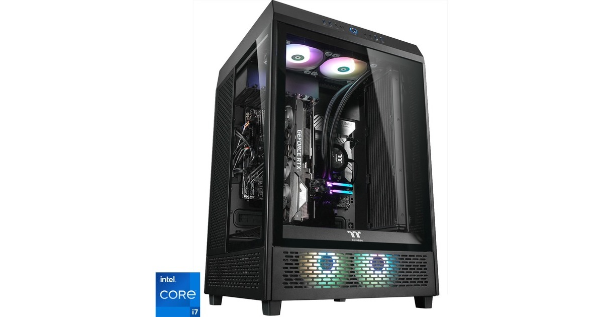 Thermaltake Triton Black, Gaming-PC(schwarz/transparent, Windows 11 Home 64-Bit)