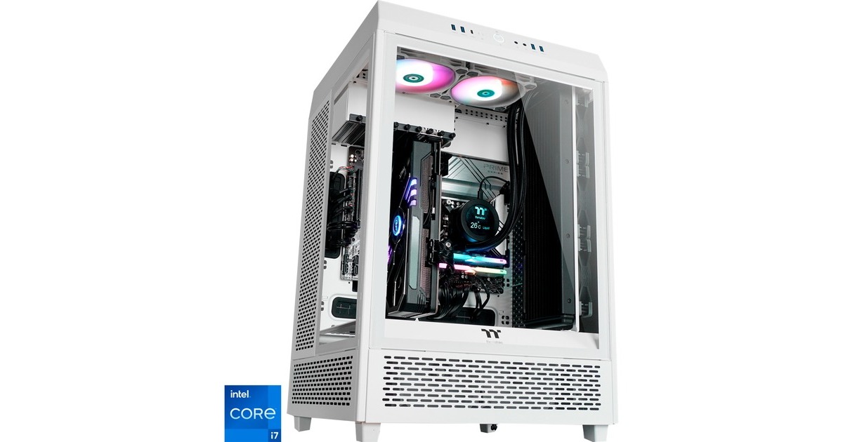 Thermaltake Triton V2 Snow, Gaming-PC(weiß/transparent, Windows 11 Home 64-Bit)