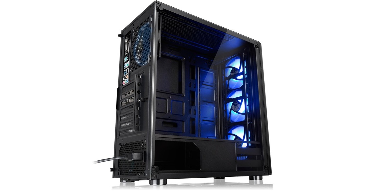 Thermaltake V200 TG RGB, Tower-Gehäuse(schwarz, Tempered Glass)