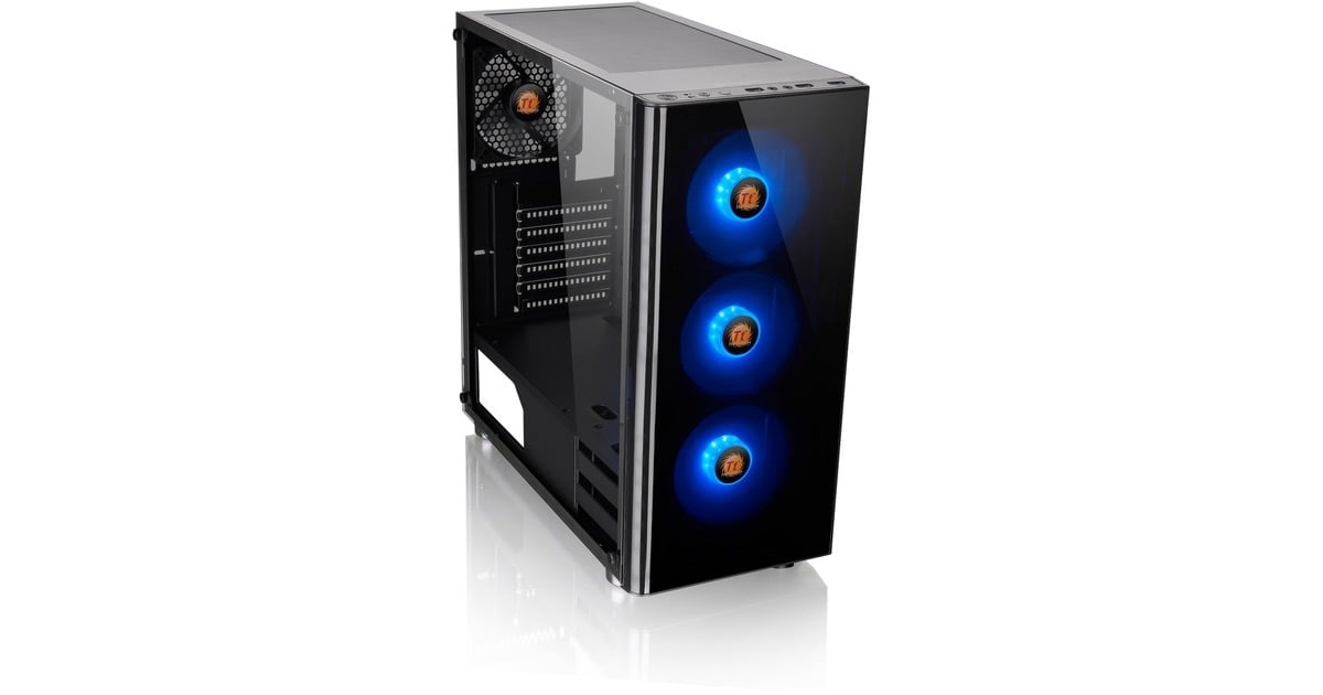 Thermaltake V200 TG RGB, Tower-Gehäuse(schwarz, Tempered Glass, Outlet) Thermaltake V200 TG RGB, Tower-Gehäuse(schwarz, Tempered Glass, Outlet)