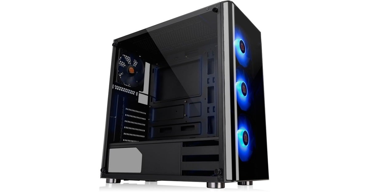 Thermaltake V200 TG RGB, Tower-Gehäuse(schwarz, Tempered Glass, Outlet)