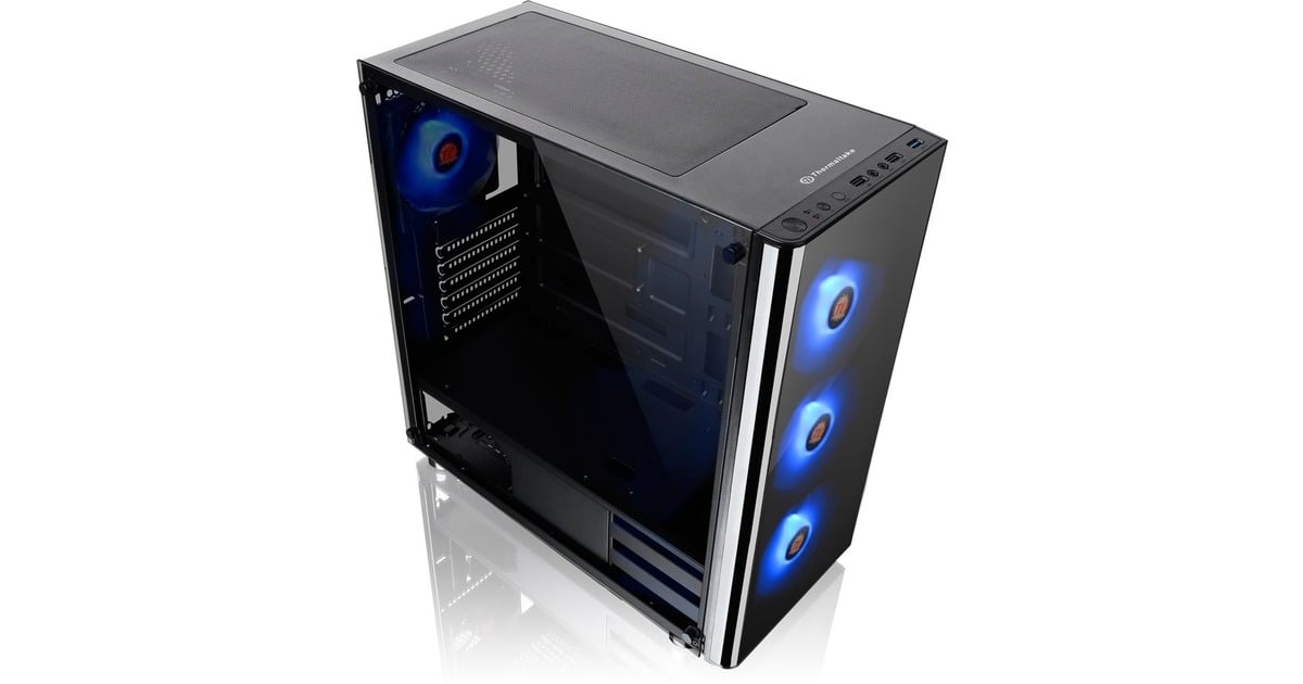 Thermaltake V200 TG RGB, Tower-Gehäuse(schwarz, Tempered Glass, Outlet)