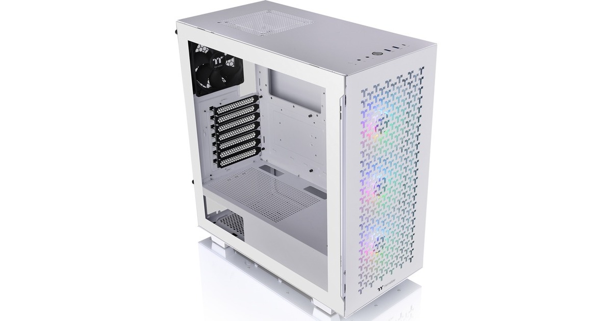 Thermaltake V350 TG ARGB Air Snow White, Tower-Gehäuse(weiß, Tempered Glass)