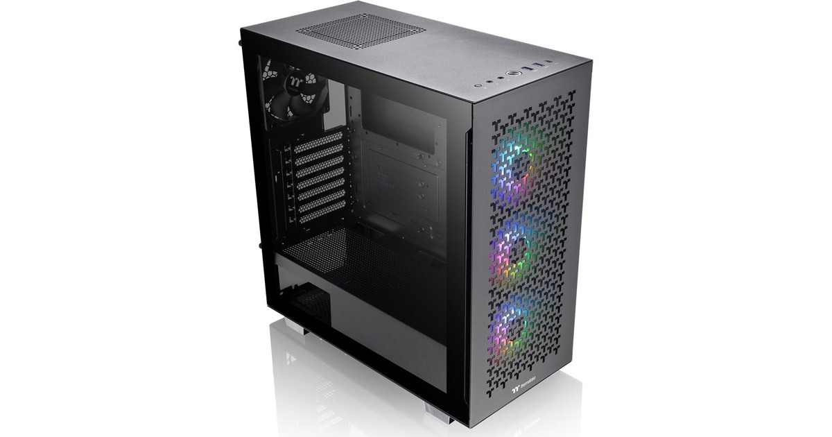 Thermaltake V350 TG ARGB Air, Tower-Gehäuse(schwarz, Tempered Glass)