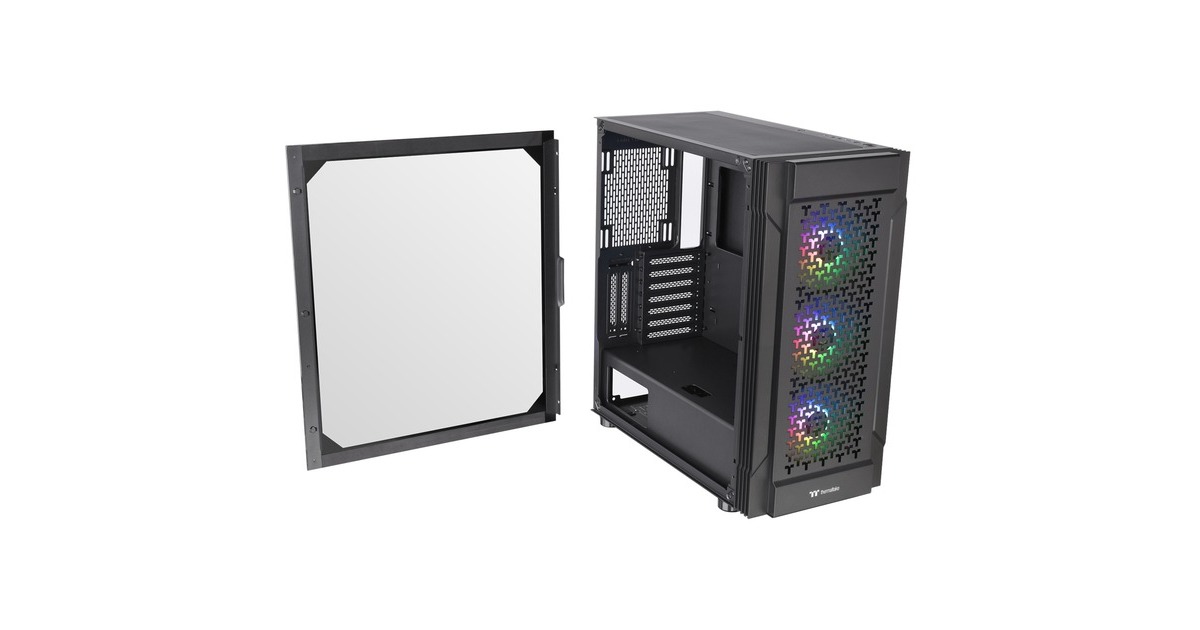 Thermaltake Versa T27 TG ARGB, Tower-Gehäuse(schwarz, Tempered Glass)