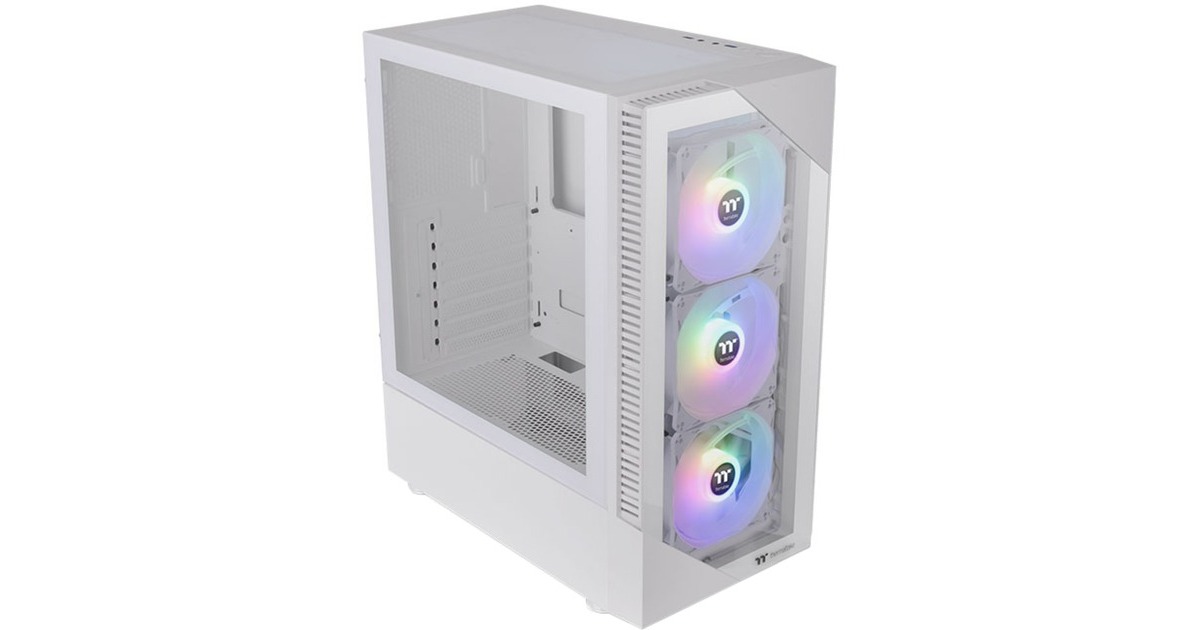 Thermaltake View 200 TG ARGB Snow, Tower-Gehäuse(weiß, Tempered Glass)