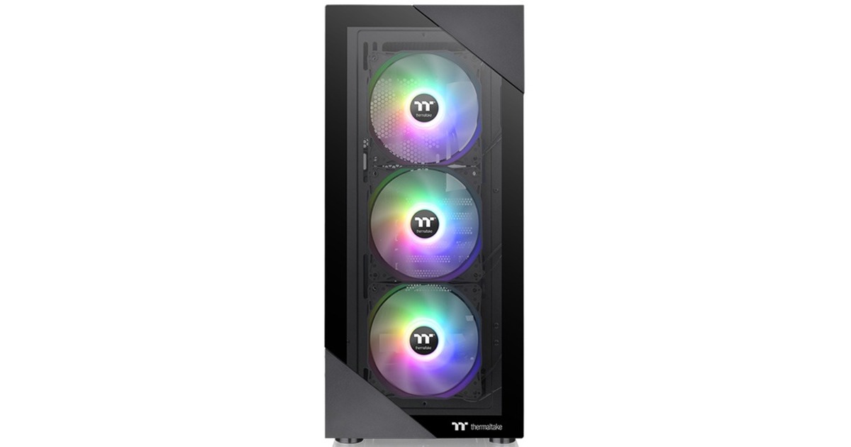 Thermaltake View 200 TG ARGB, Tower-Gehäuse(schwarz, Tempered Glass)