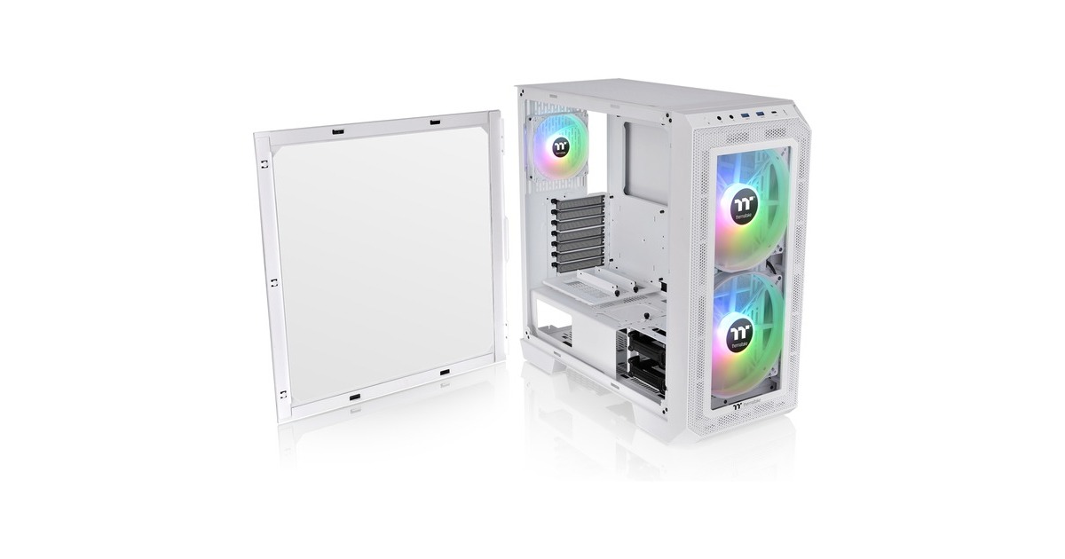 Thermaltake View 300 MX, Tower-Gehäuse(weiß, Tempered Glass)