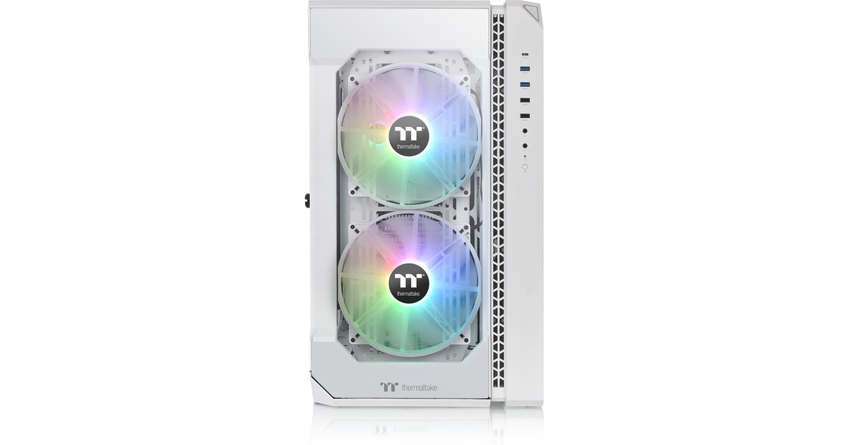 Thermaltake View 51 TG Snow ARGB Edition, Tower-Gehäuse(weiß, Tempered Glass)