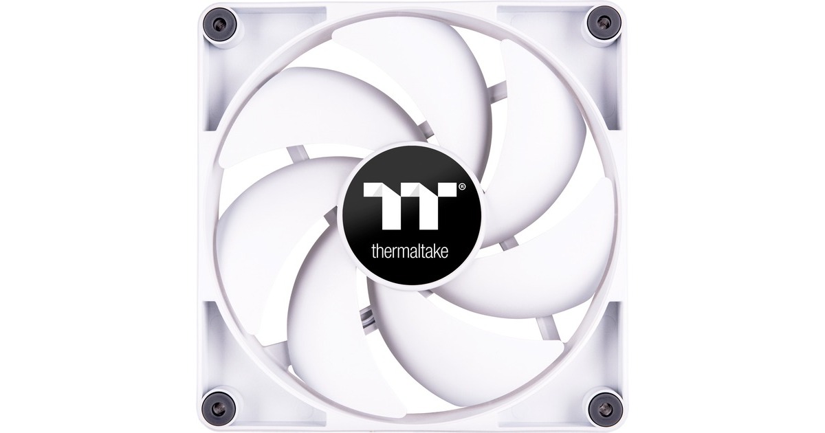 ThermaltakeCT120 PC Cooling Fan White, Gehäuselüfter(weiß, 2er Pack)