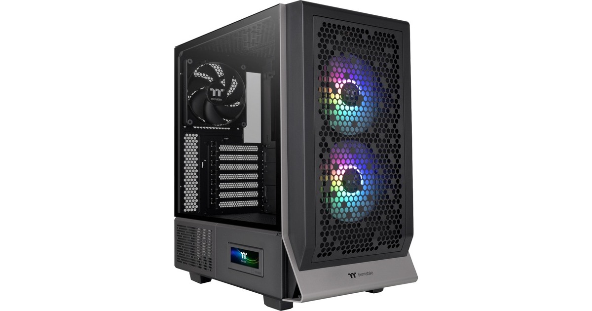 ThermaltakeCeres 300 TG ARGB , Tower-Gehäuse(schwarz, Tempered Glass)