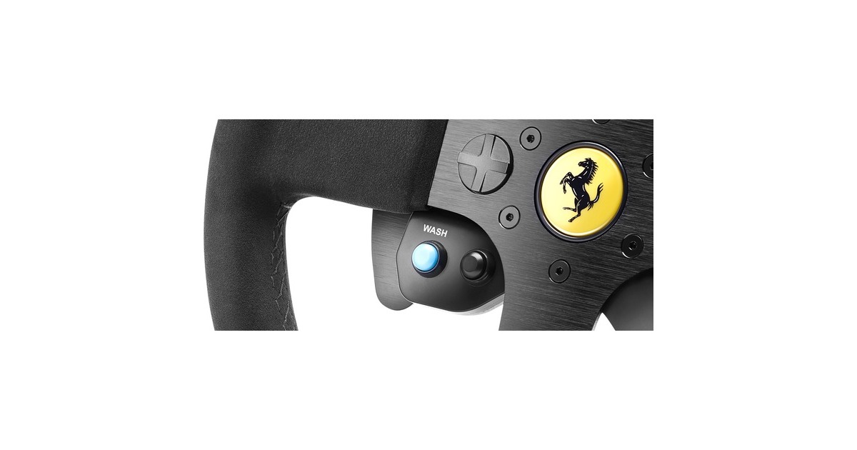Thrustmaster F599XX EVO 30 Wheel Addon, Austausch-Lenkrad(schwarz, Alcantara Edition)