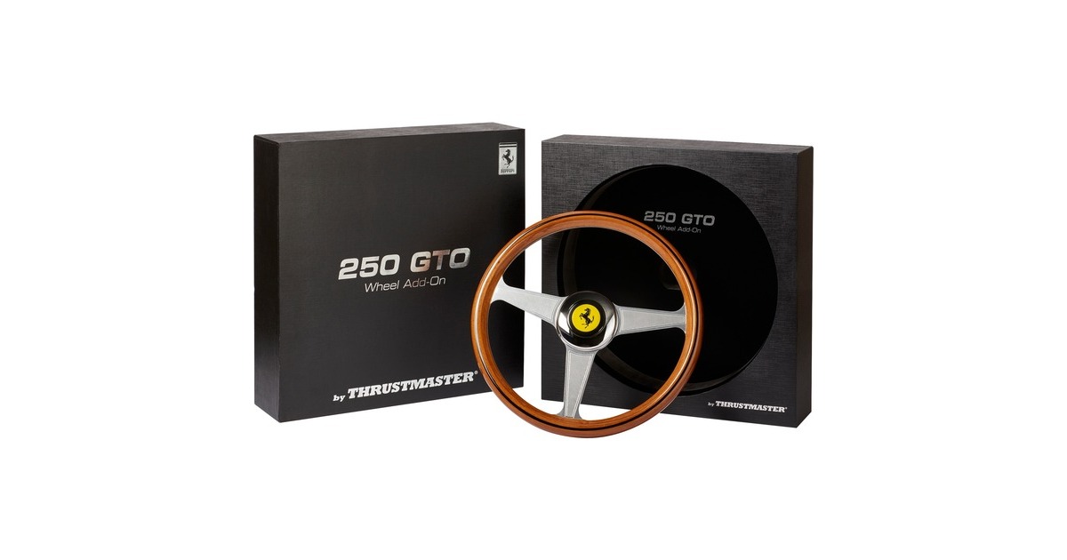 Thrustmaster Ferrari 250 GTO Vintage Wheel Add-On, Austausch-Lenkrad(braun/silber)