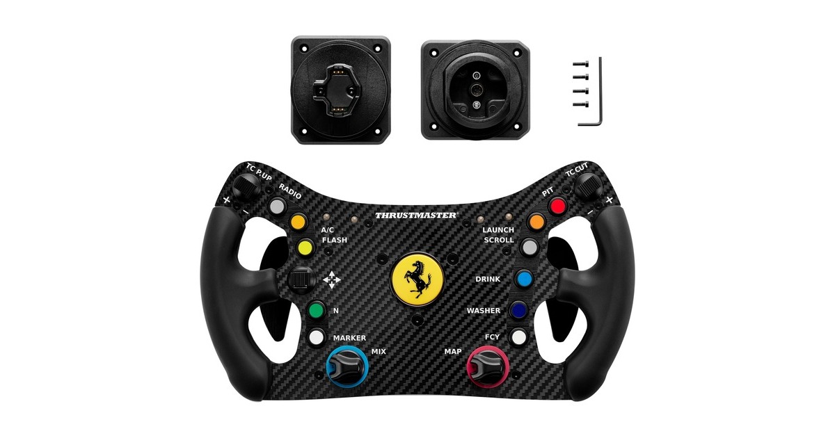 Thrustmaster Ferrari 488 GT3 Wheel Add-On, Austausch-Lenkrad(schwarz)