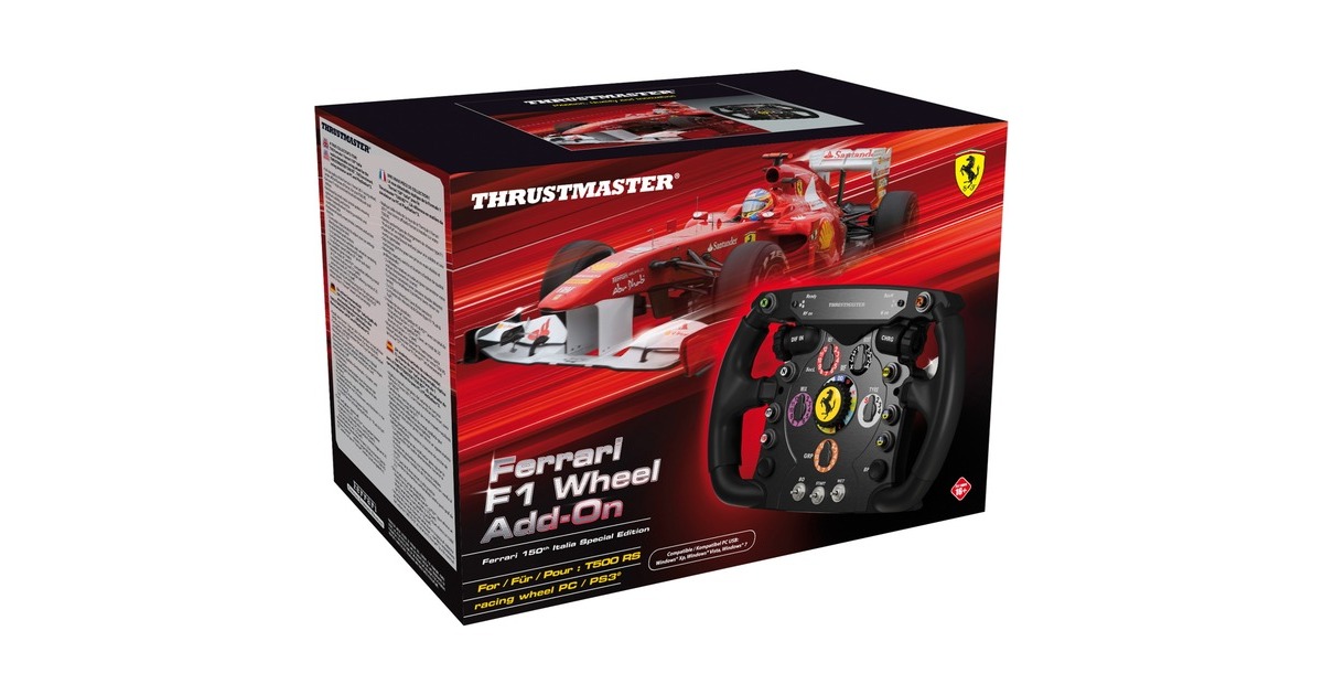Thrustmaster Ferrari F1 Wheel Add-On, Austausch-Lenkrad(schwarz/silber)