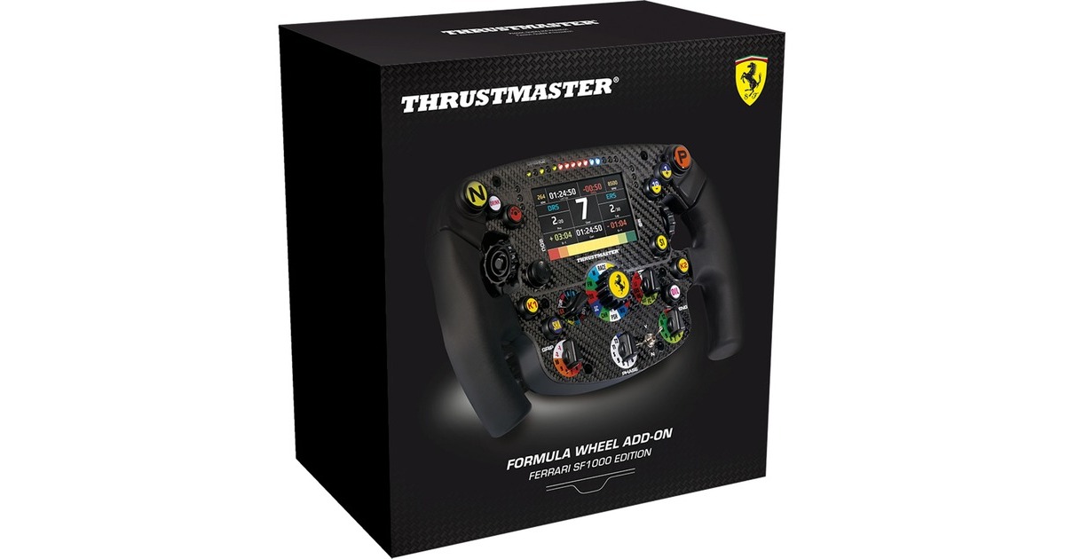 Thrustmaster Formula Wheel Add-On Ferrari SF1000 Edition, Austausch-Lenkrad(schwarz/aluminium)