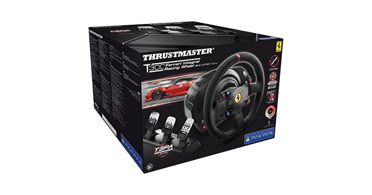 Thrustmaster T300 Ferrari Integral Racing Wheel, Lenkrad(schwarz, Alcantara Edition)