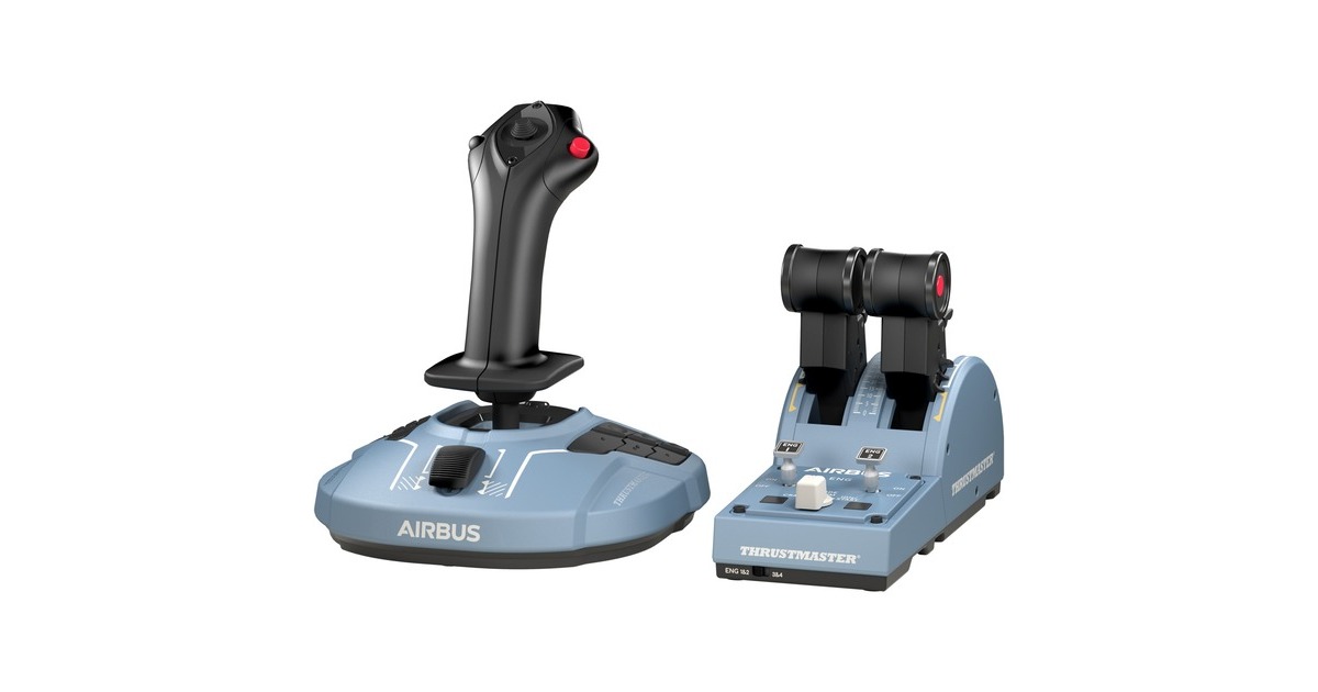 Thrustmaster TCA Officer Pack Airbus Edition, Set(blaugrau/schwarz)