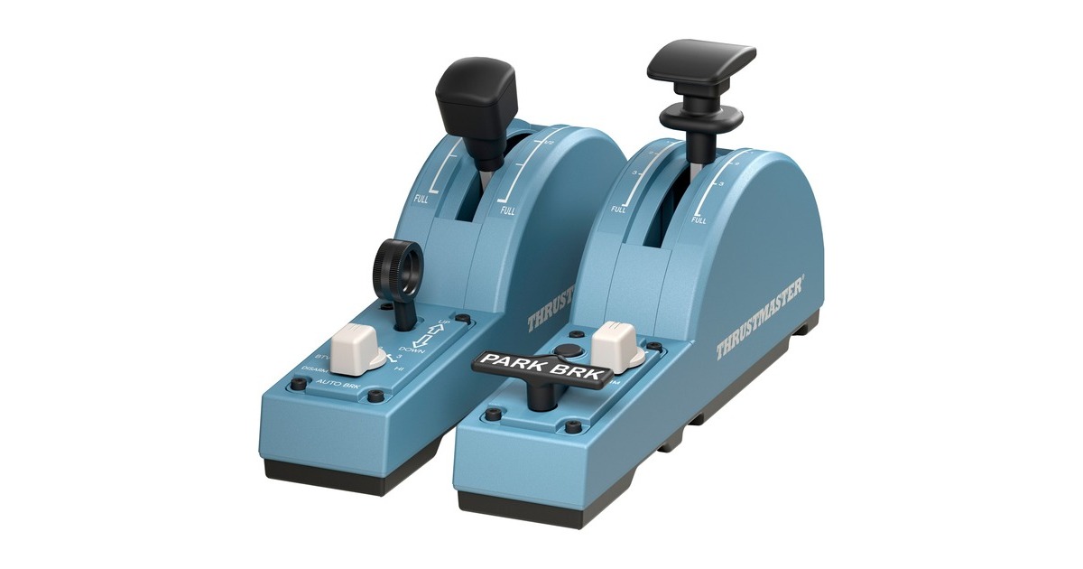 Thrustmaster TCA Quadrant Add-On Airbus Edition, Schubhebel(blaugrau/schwarz)