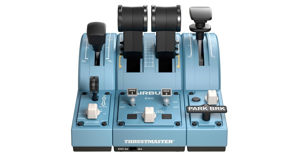 Thrustmaster TCA Quadrant Add-On Airbus Edition, Schubhebel(blaugrau/schwarz)