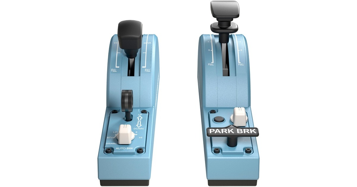 Thrustmaster TCA Quadrant Add-On Airbus Edition, Schubhebel(blaugrau/schwarz)