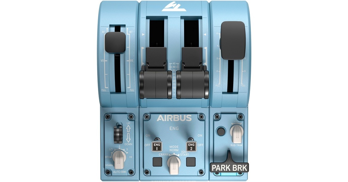 Thrustmaster TCA Quadrant Add-On Airbus Edition, Schubhebel(blaugrau/schwarz)