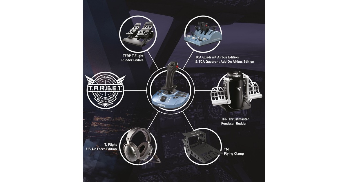 Thrustmaster TCA Sidestick X Airbus Edition, Joystick(schwarz)