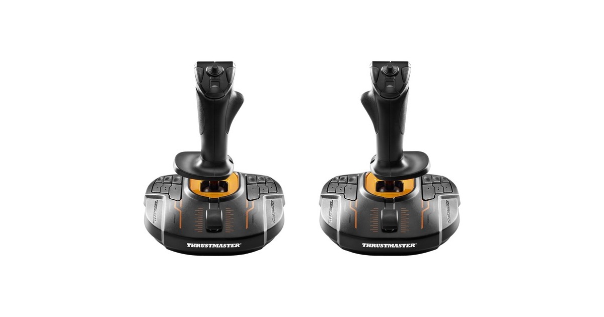 Thrustmaster T.16000M FCS Space Sim Duo, Joystick(schwarz/orange, Outlet) Thrustmaster T.16000M FCS Space Sim Duo, Joystick(schwarz/orange, Outlet)