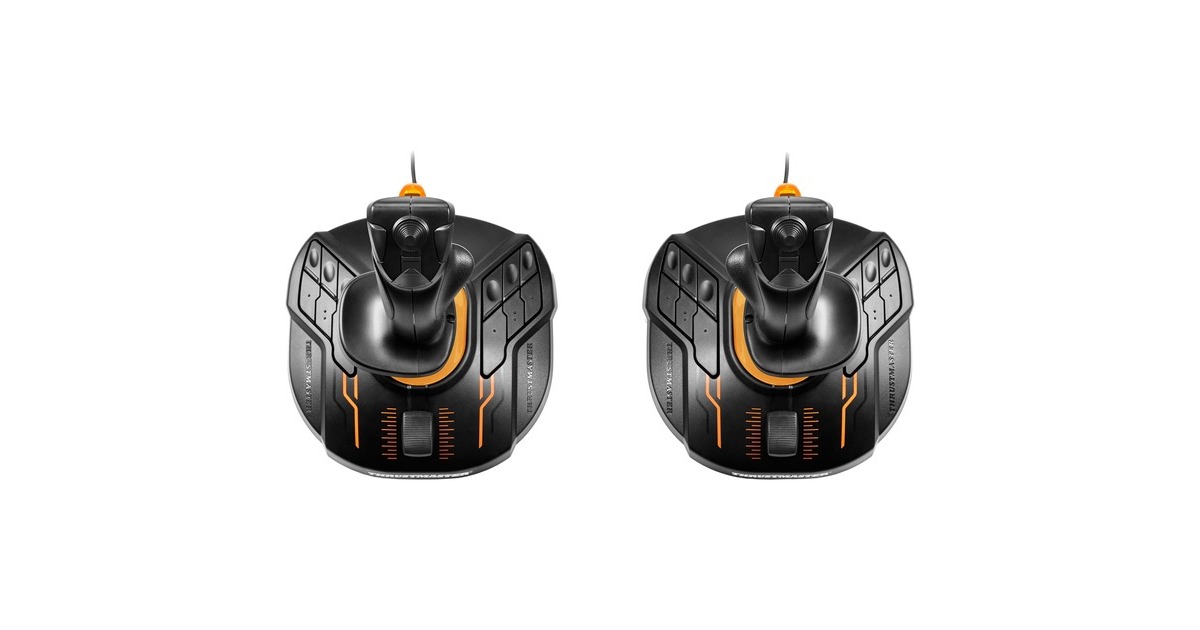Thrustmaster T.16000M FCS Space Sim Duo, Joystick(schwarz/orange, Outlet) Thrustmaster T.16000M FCS Space Sim Duo, Joystick(schwarz/orange, Outlet)