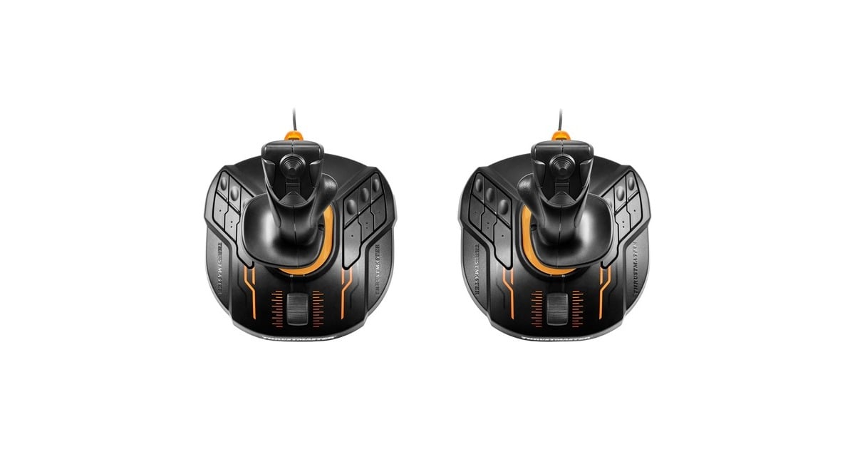 Thrustmaster T.16000M FCS Space Sim Duo, Joystick(schwarz/orange)